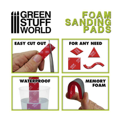 GreenStuff | Foam Sanding Pads Grano Fino Foamy Abrasivo - Fort-e-Roca