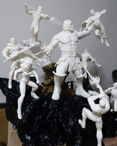 Diorama Liga De La Justicia Vs Darkseid Impresión 3d FDM - Fort-e-Roca