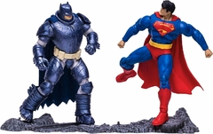 McFarlane Toys DC Multiverse Superman vs. Batman (The Dark Knight Returns) Figura de acción de 7 Pulgadas, Paquete múltiple - Fort-e-Roca