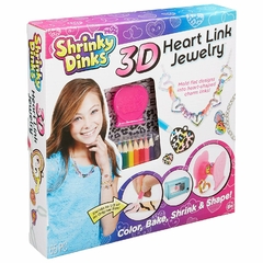 Shrinky Dinks 3d Heart Link Jewelry Kit