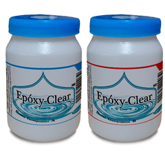 Epóxy-Clear | Resina Epóxica Acabado Alto Brillo sin olor fuerte Encapsulados, Recubrimiento, bisutería, arte abstracto, Transparente 1 kg