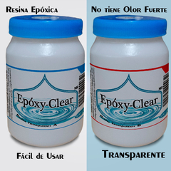 Epóxy-Clear | Resina Epóxica Acabado Alto Brillo sin olor fuerte Encapsulados, Recubrimiento, bisutería, arte abstracto, Transparente 1 kg - comprar en línea