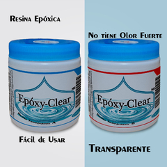 Epóxy-Clear | Resina Epóxica Acabado Alto Brillo sin olor fuerte Encapsulados, Recubrimiento, bisutería, arte abstracto, Transparente 500g - comprar en línea