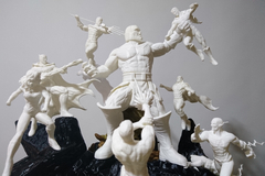 Diorama Liga De La Justicia Vs Darkseid Impresión 3d FDM