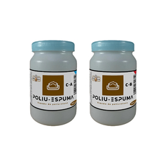 Poliu-Espuma | Espuma De Poliuretano Compuesto A Y B, Tallado de Esculturas, Aislante de Temperatura y Ruido 1kg