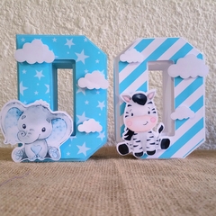 Letra 3d - Animalitos bebe - comprar online