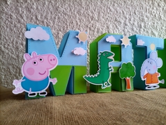 Letra 3d - George Pig - tienda online