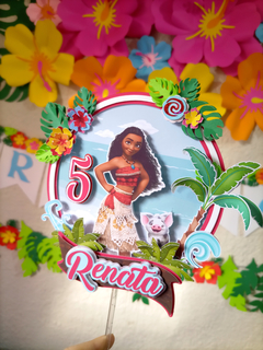 Cake Topper 3D Moana en internet