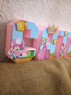 Imagen de Letra 3d - Peach Mario Bros