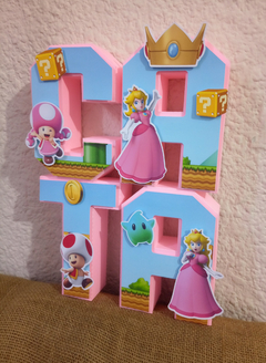 Letra 3d - Peach Mario Bros - comprar online