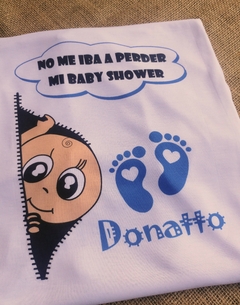 Remera Baby Shower - No me lo iba a perder en internet