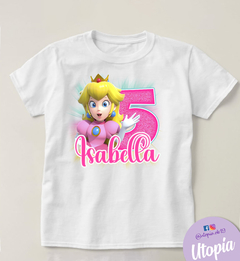 Remera Peach Mario Bros