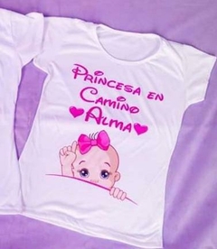 Remera Baby Shower - Princesa en camino