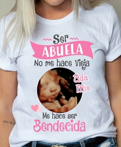 Remera Ser Abuela me hace bendecida