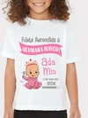 Remera baby shower bebita corona (hermana)