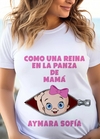 Remera Baby Shower - Como una reina en la panza