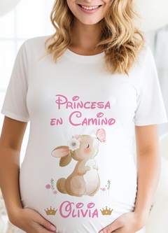 Remera Baby Shower - Conejita