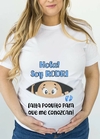 Remera Baby Shower -Falta poquito para que me conozcan Nene