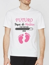 Remera Baby Shower - Futuro papá cargando ROSA