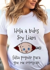 Remera baby shower - Hola a todos