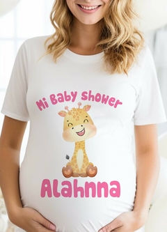 Remera baby shower - Jirafa