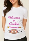 Remera baby shower - Princesa en Camino Coronitas