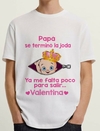 Remera Baby Shower - Se terminó la joda papa (princesa)