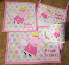 Set jardin Pepa Pig hada lunares