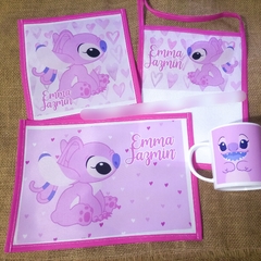 Set jardin Stitch rosa Angel