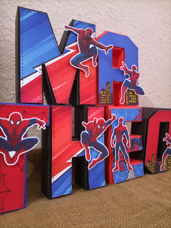 Letra 3d - Spiderman - comprar online