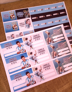 Stickers Escolares Messi Argentina - comprar online