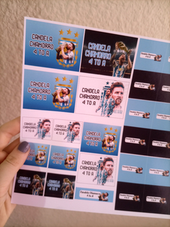 Stickers Escolares Messi Argentina - tienda online