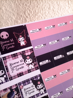 Imagen de Stickers Escolares Kuromi