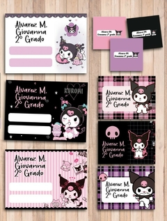 Stickers Escolares Kuromi - comprar online