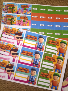 Stickers Escolares Stumble Guys - comprar online