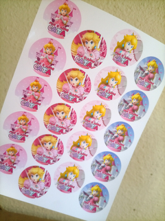 Stickers Peach Mario Bros