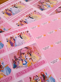 Stickers Escolares Princesas