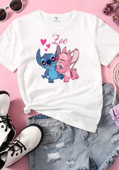 Remera - Angel y Stitch