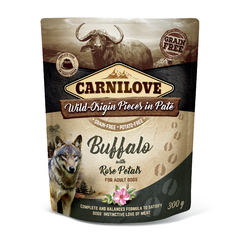 Carnilove Alimento úmido de Búfalo com Pétalas de Rosa - Pouch 300g