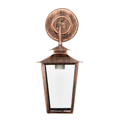 Luminária Lustre Arandela Colonial de Parede Vidro Transparente 14BN - comprar online