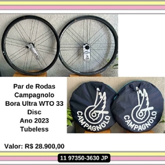 Par de Rodas Campagnolo Bora Ultra WTO 33 XDR - comprar online