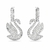 Brinco Swarovski Iconic Swan 5647545 - Cor Prata na internet