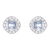 Brinco Swarovski Angelic Square 5352048 - Cor Prata