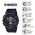 Relógio Casio G-Shock Masculino Anadigi Preto GA-140-1A4DR na internet