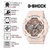 Relógio Casio G-Shock Feminino Anadigi Rosa GMA-S120MF-4ADR - Revenda Relógios