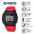 Relógio Casio Unissex Digital Vermelho W-218H-4BVDF - loja online