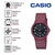 Relógio de Pulso Casio Feminino Analógico Leve Esportivo Prova Dágua Redondo Vermelho MQ-24UC-4BDF na internet