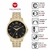 Relógio de Pulso Technos Classic Executive Masculino Analógico Aço Inóx Prova D Àgua 50M Numeros Romanos Dourado 2117LFB/1P na internet