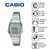 Relógio Casio Feminino Digital Vintage Prata LA670WA-7DF - Revenda Relógios