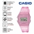 Relógio Casio Feminino Digital Rosa F-91WS-4DF na internet